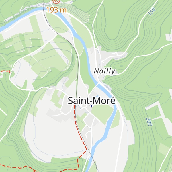 Map of Gîte Bord de la Cure