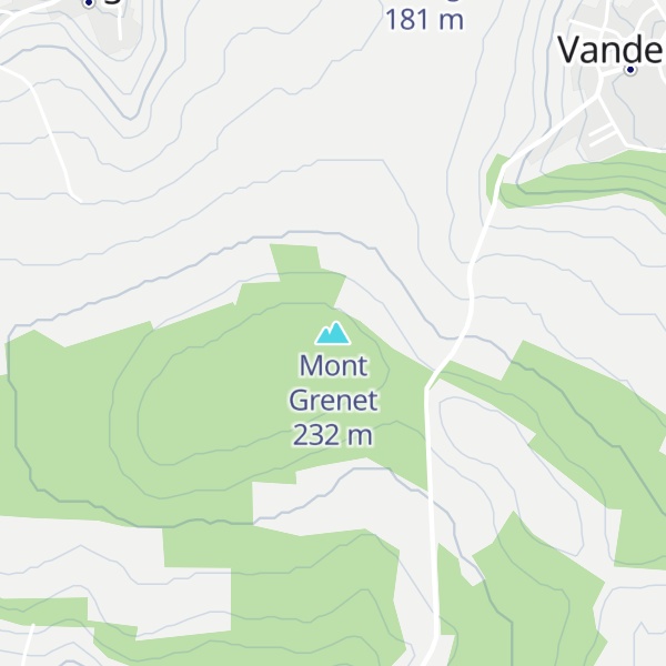 Map of Mont Grenet