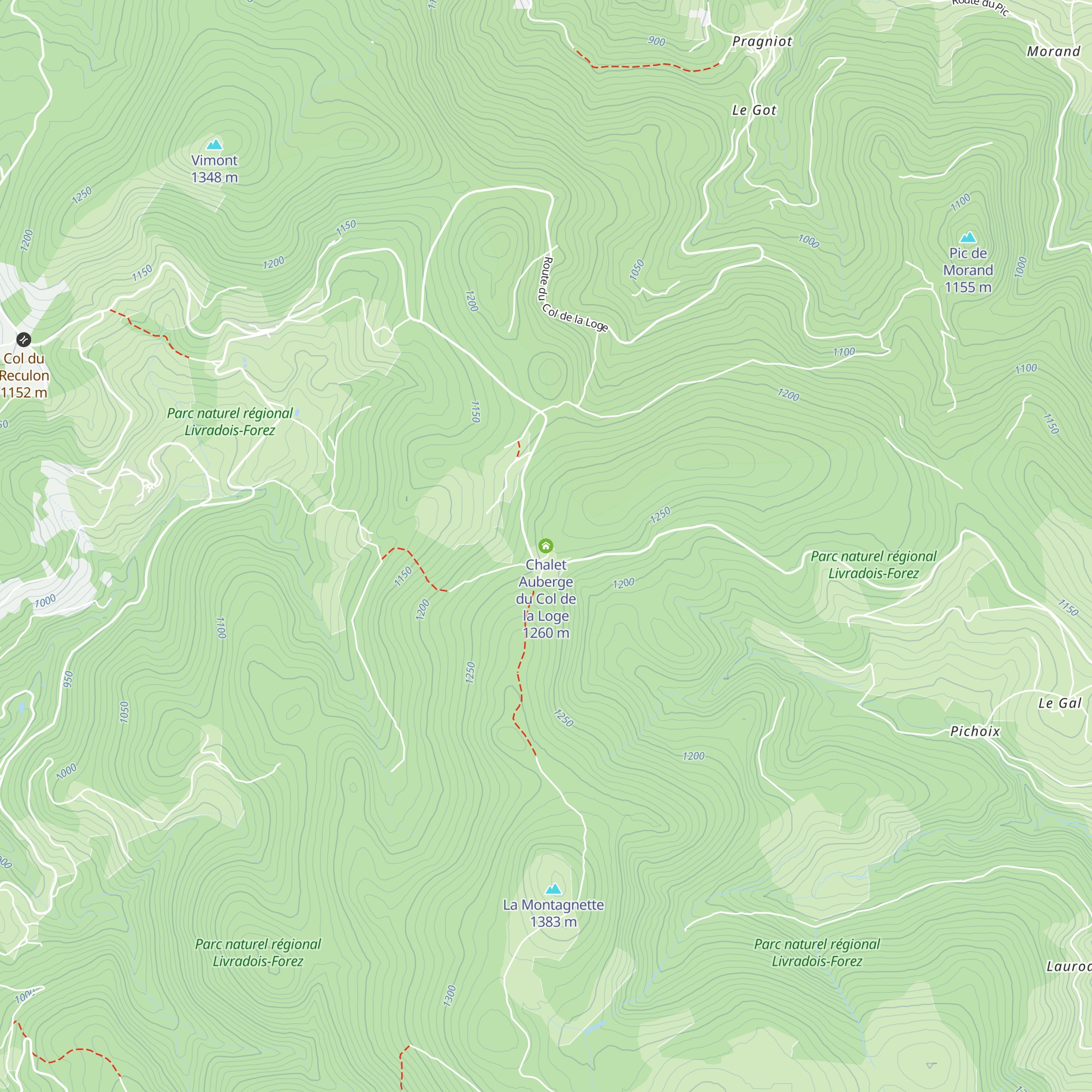 Chalet Auberge du Col de la Loge map