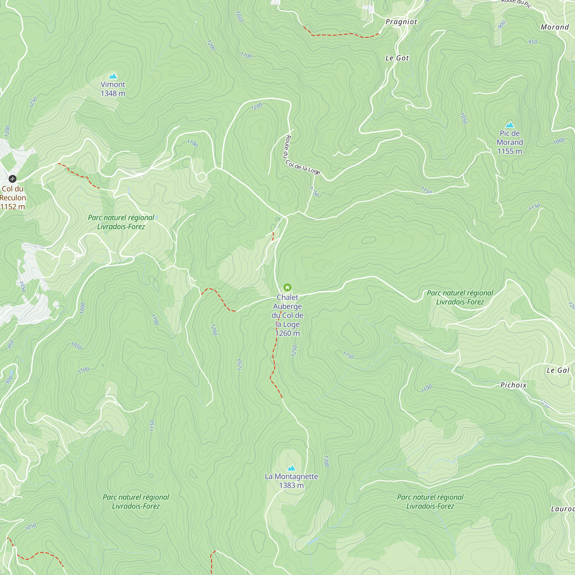 Chalet Auberge du Col de la Loge map