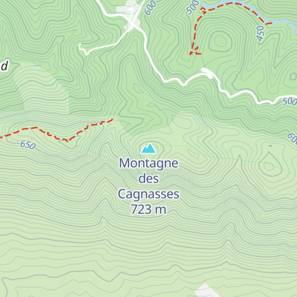 Map of Montagne des Cagnasses