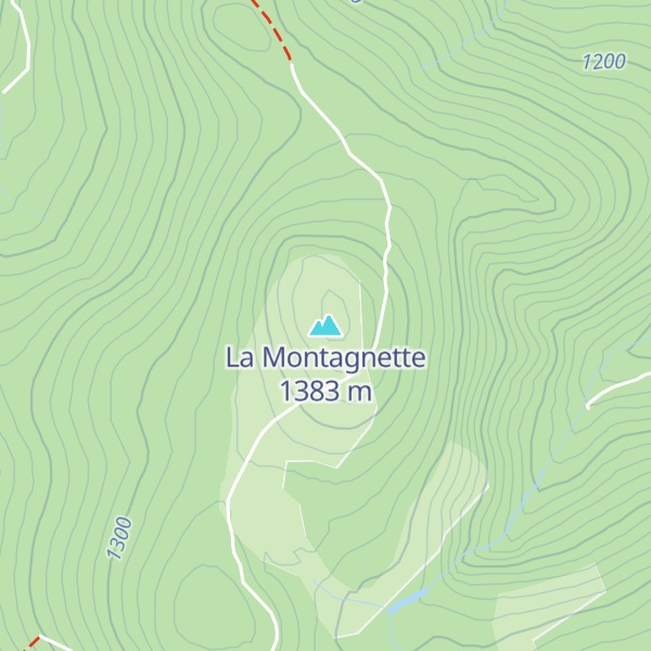 Map of La Montagnette