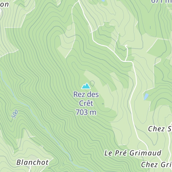 Map of Rez des Crêt