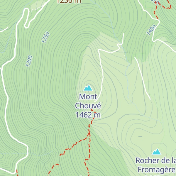 Map of Mont Chouvé