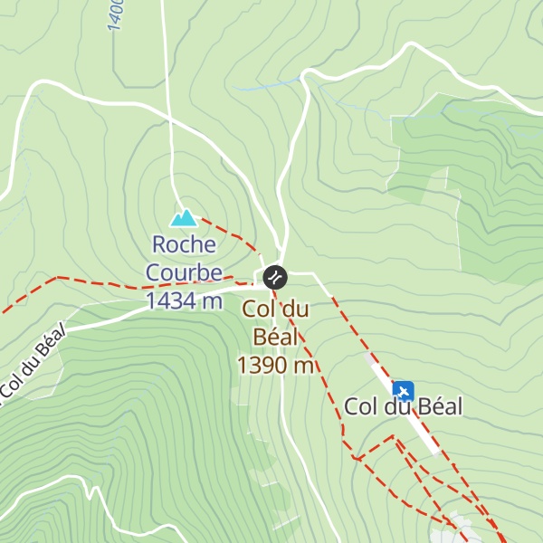 Map of Gite-auberge du Col du Béal