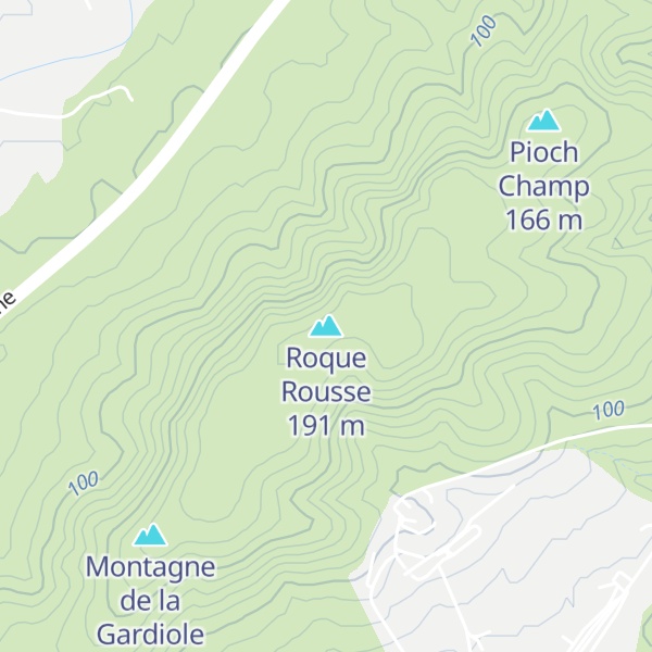 Map of Roque Rousse