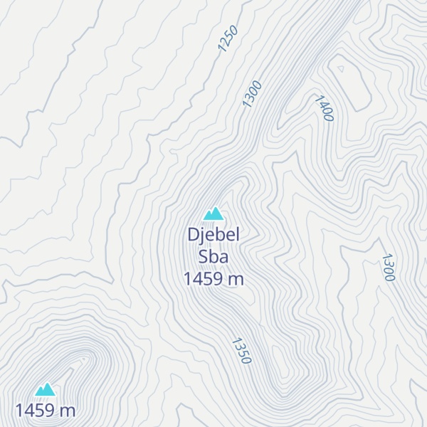 Map of Djebel Sba