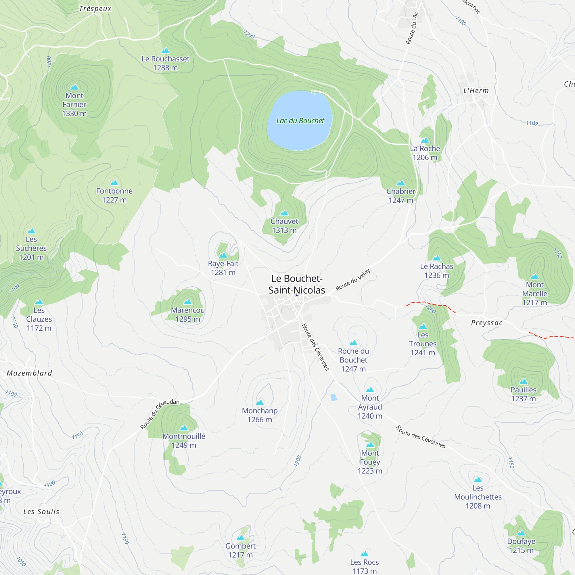 Gîte la Retirade map