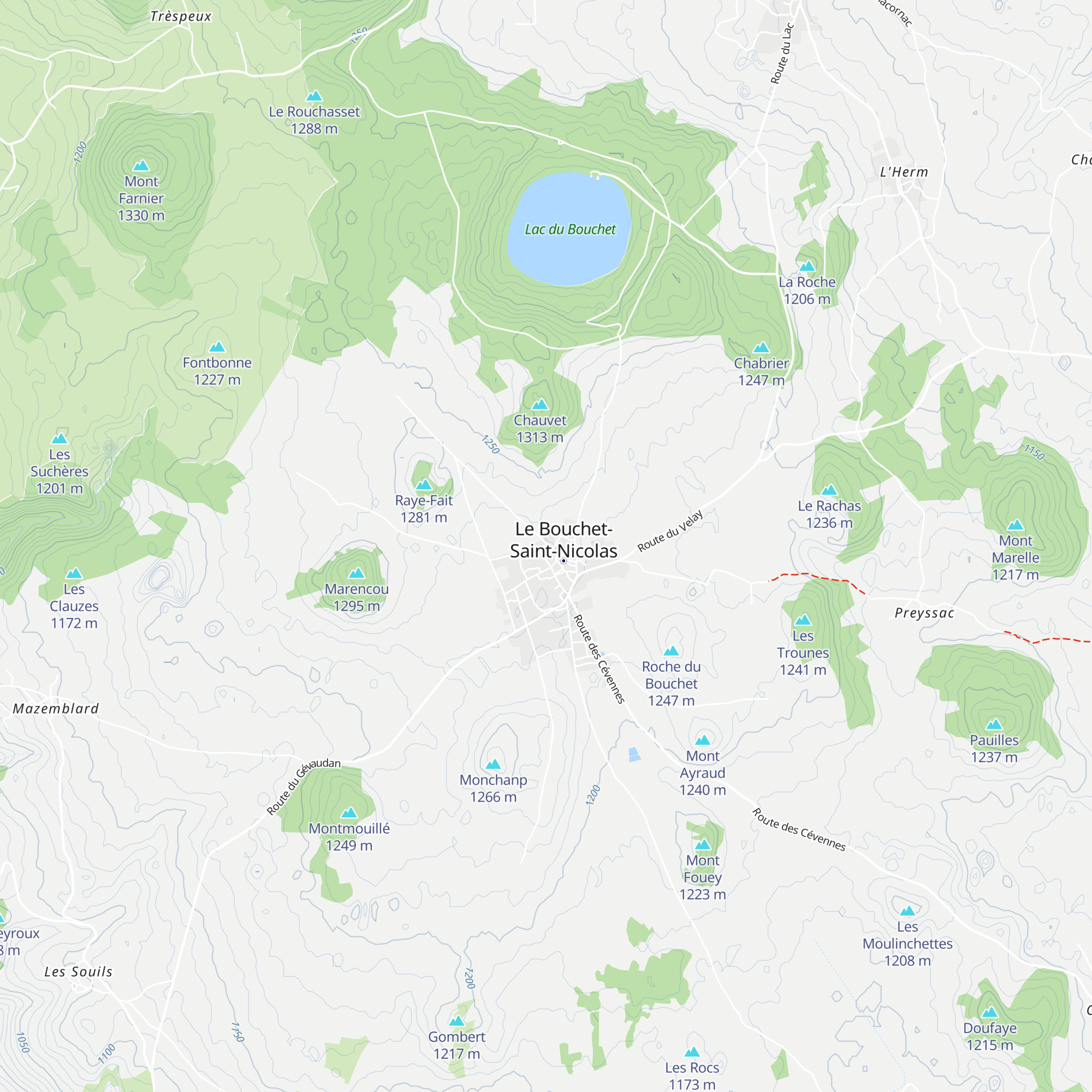 Gîte la Retirade map