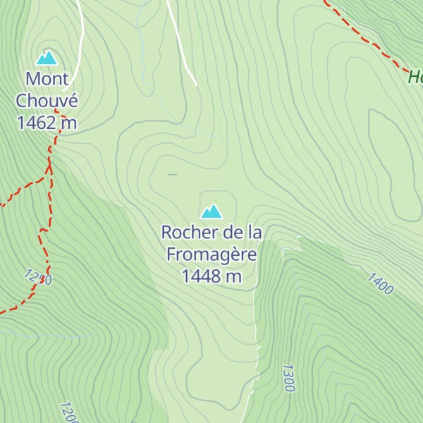 Map of Rocher de la Fromagère