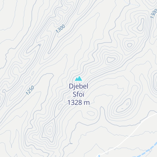 Map of Djebel Sfoï