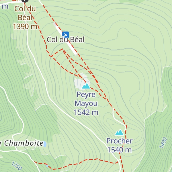 Map of Peyre Mayou