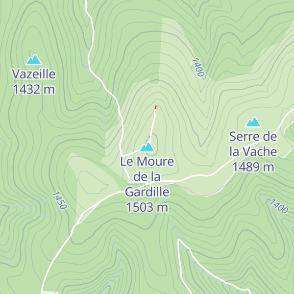 Map of Le Moure de la Gardille