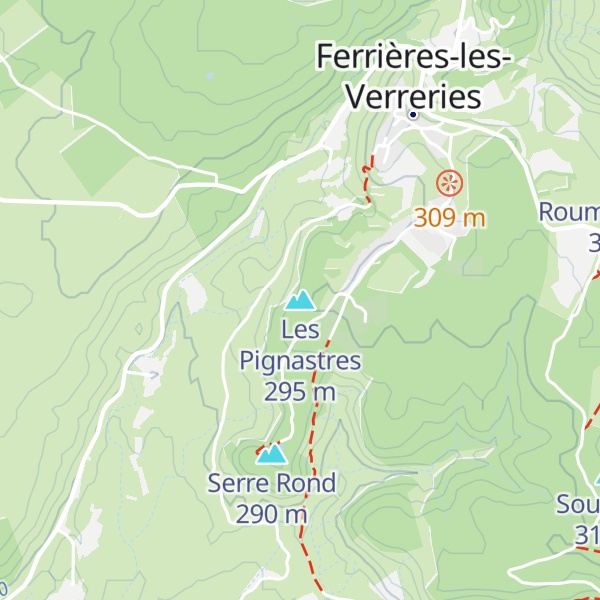 Map of Les Pignastres