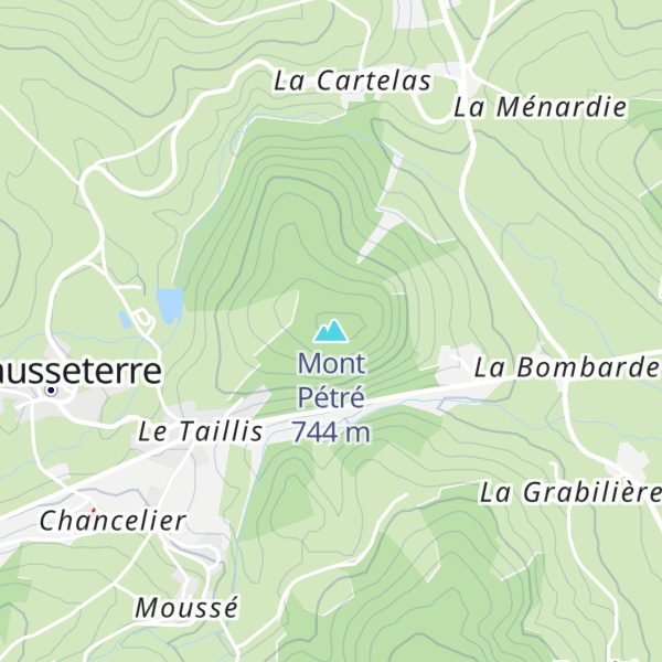 Map of Mont Pétré