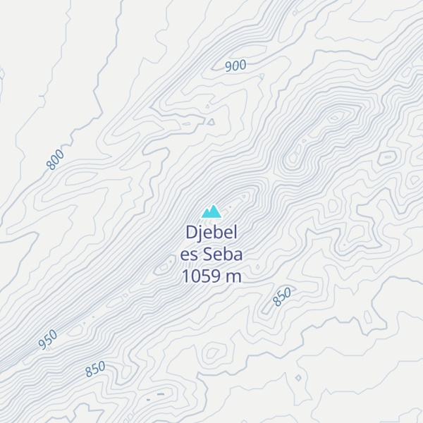 Map of Djebel es Seba