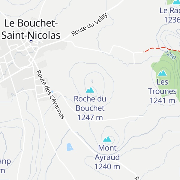 Map of Roche du Bouchet