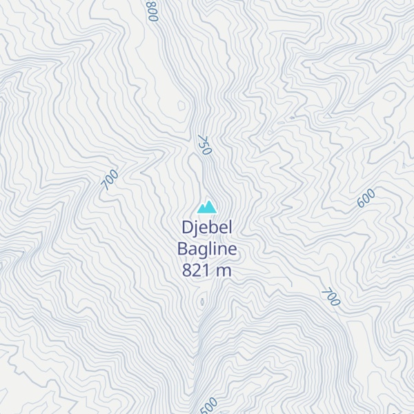 Map of Djebel Bagline