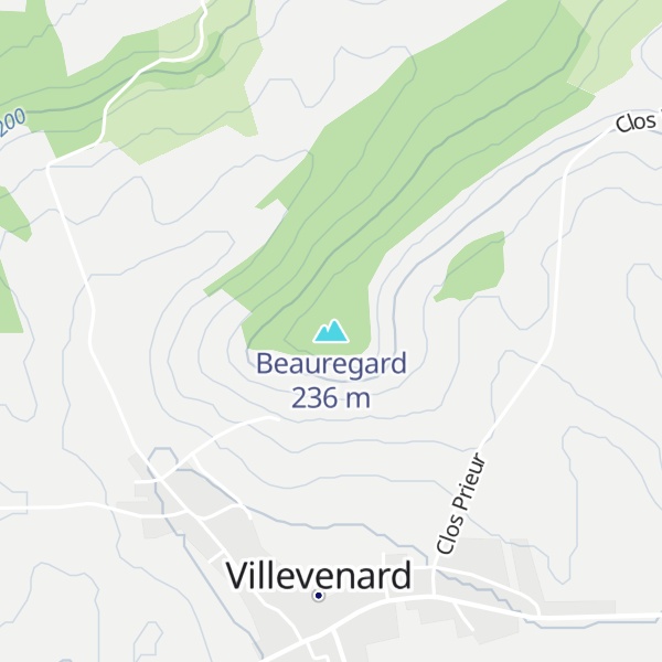 Map of Beauregard