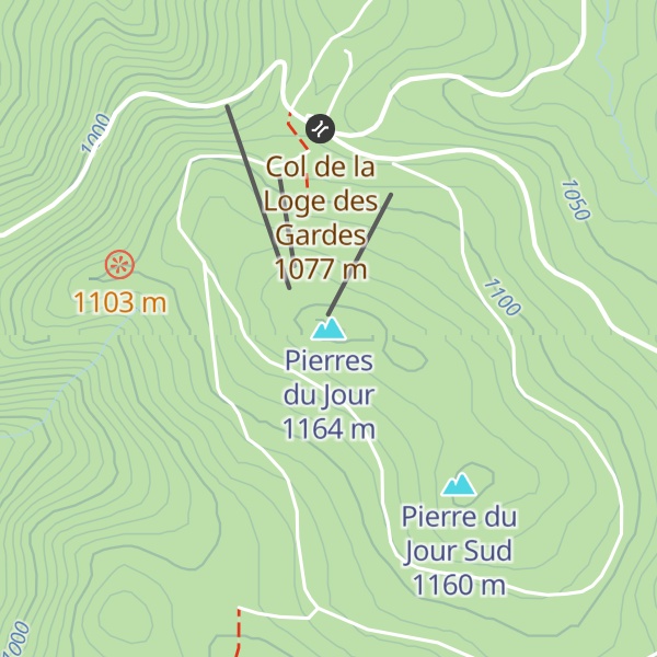 Map of Pierres du Jour