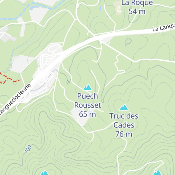 Map of Puech Rousset