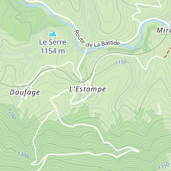 Map of Gîte et Table d'Hôtes de l'Estampe