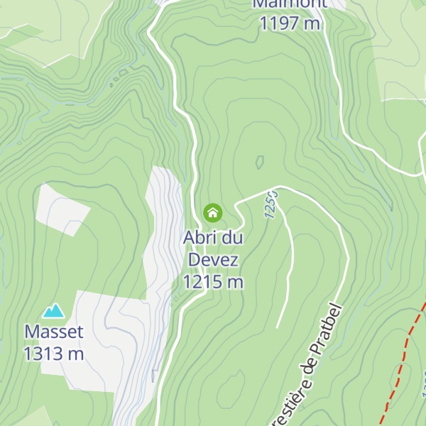 Map of Abri du Devez