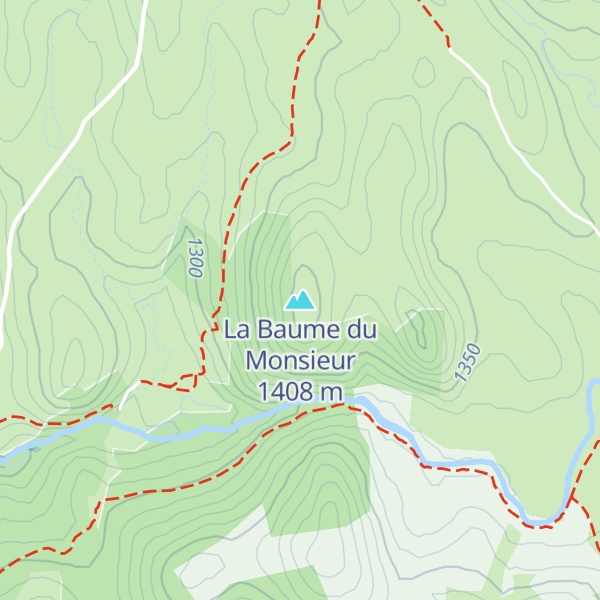Map of La Baume du Monsieur