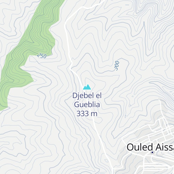 Map of Djebel el Gueblia
