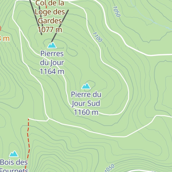 Map of Pierre du Jour Sud