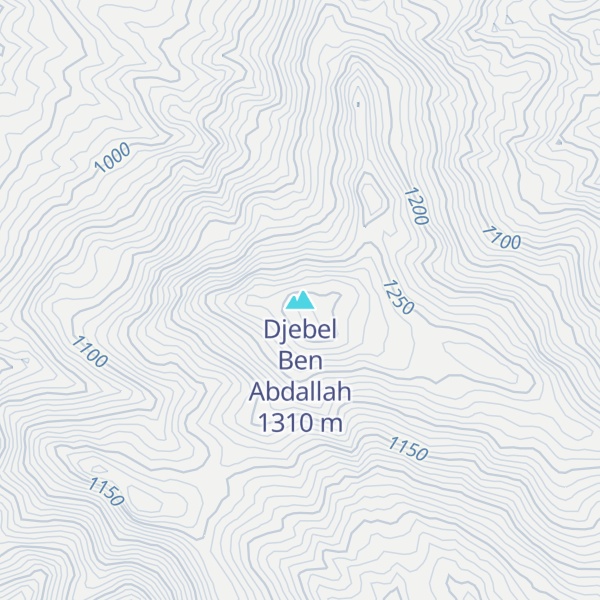 Map of Djebel Ben Abdallah