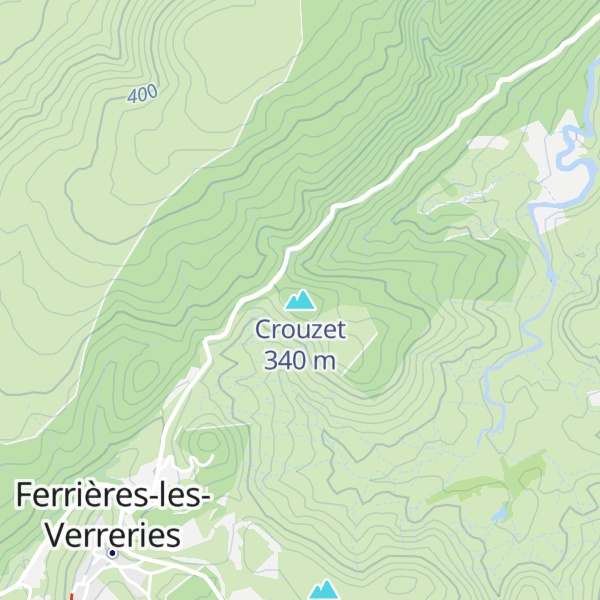 Map of Crouzet