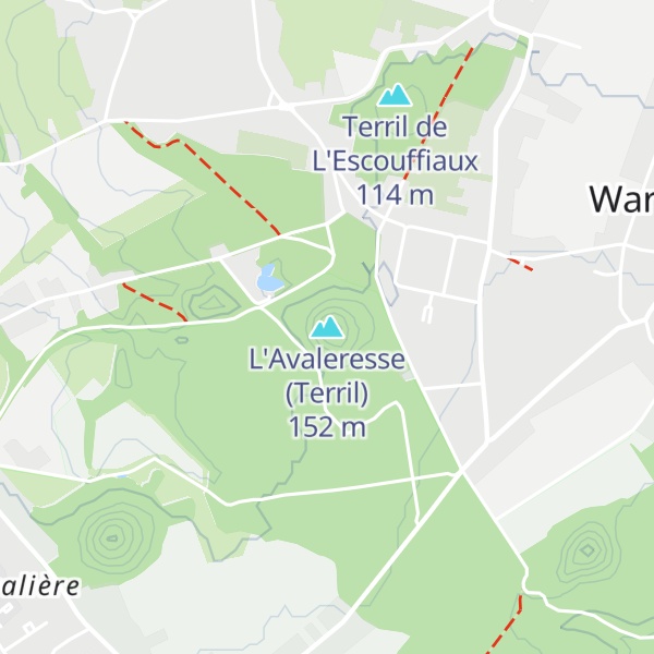 Map of L'Avaleresse (Terril)