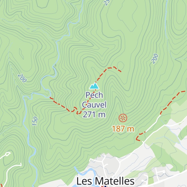 Map of Pioch Cauvel