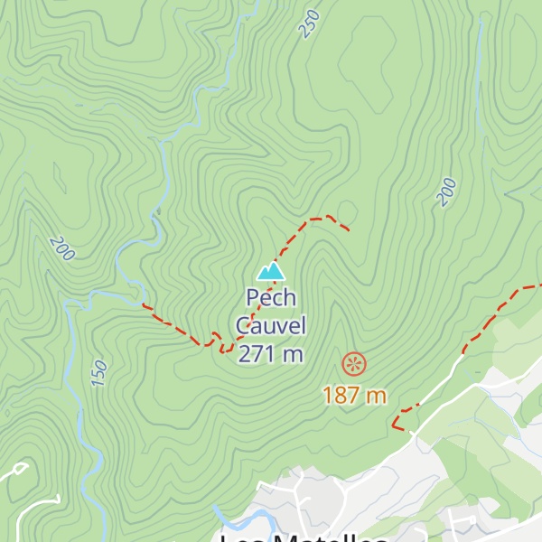 Map of Pech Cauvel