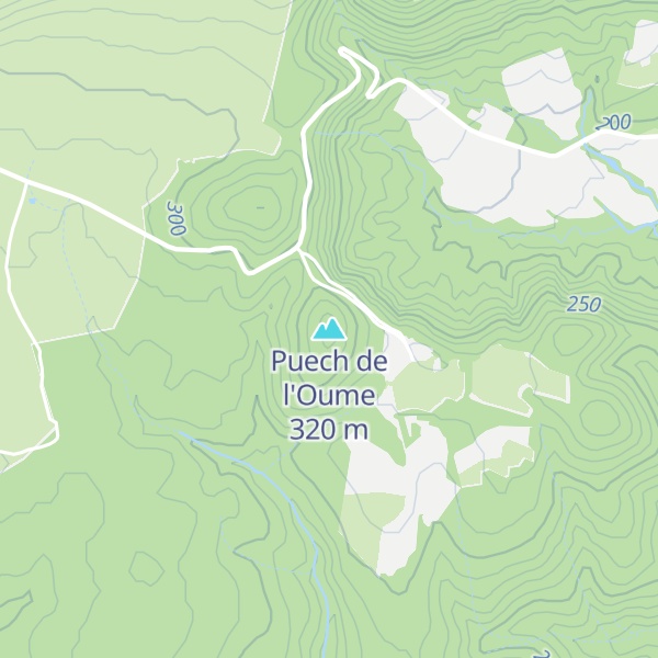 Map of Puech de l'Oume