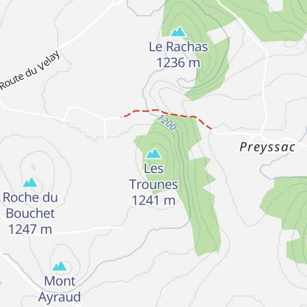 Map of Les Trounes
