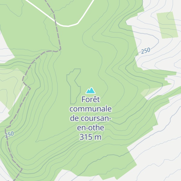 Map of Forêt communale de coursan-en-othe