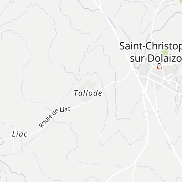 Map of Gîte d'étape et chambres d'hôtes Nicole Allègre