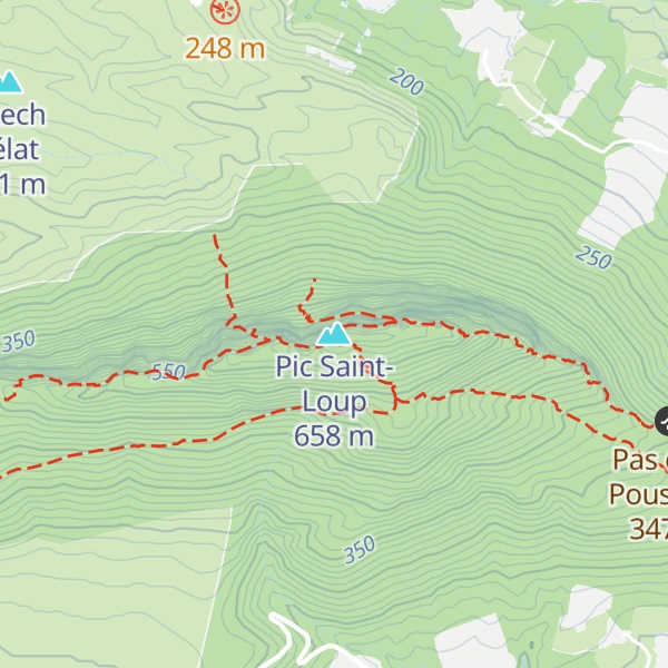 Map of Pic Saint-Loup
