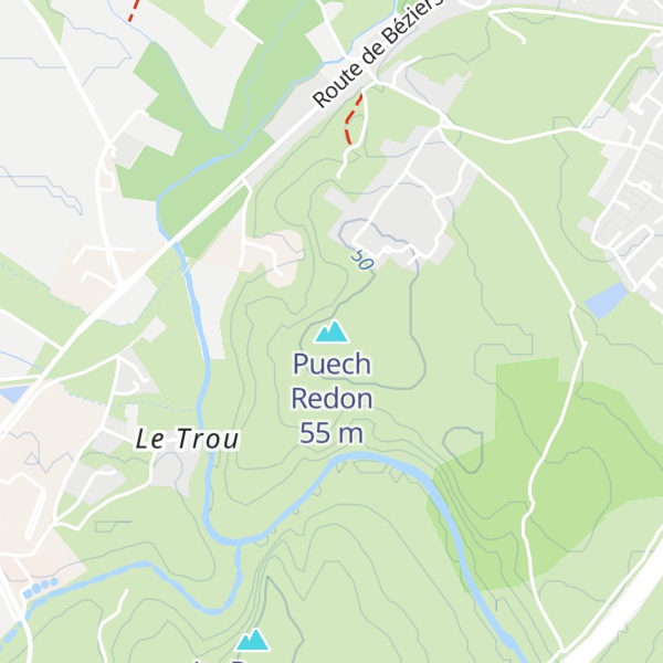 Map of Puech Redon