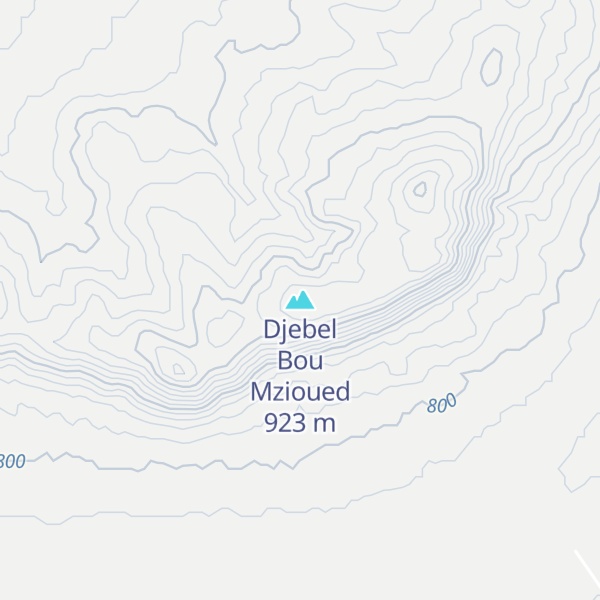 Map of Djebel Bou Mzioued