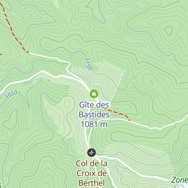 Map of Gîte des Bastides