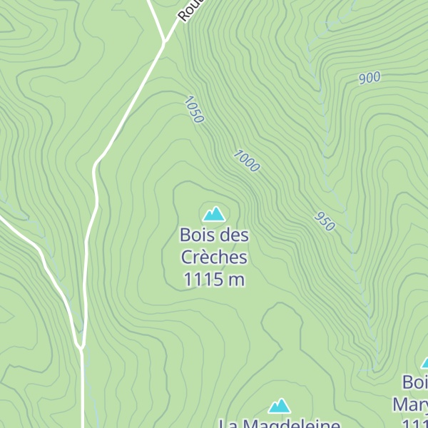 Map of Bois des Crèches
