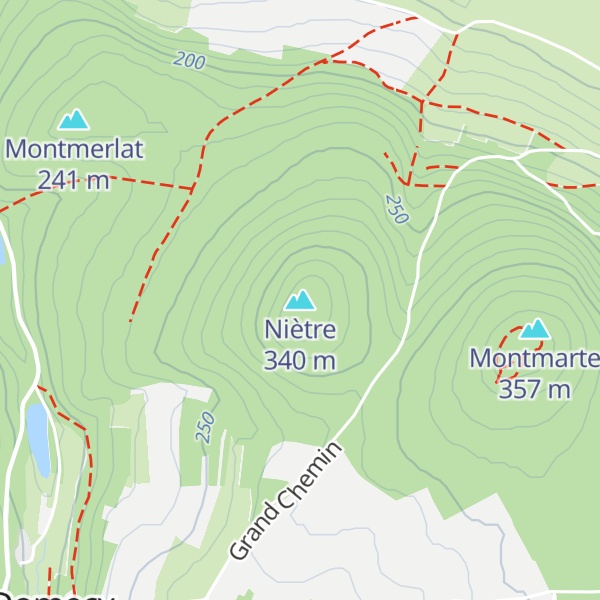 Map of Niètre