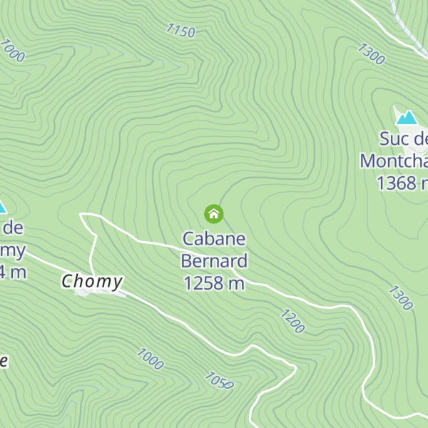 Map of Cabane Bernard