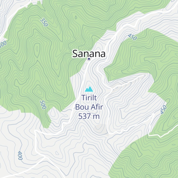 Map of Tirilt Bou Afir