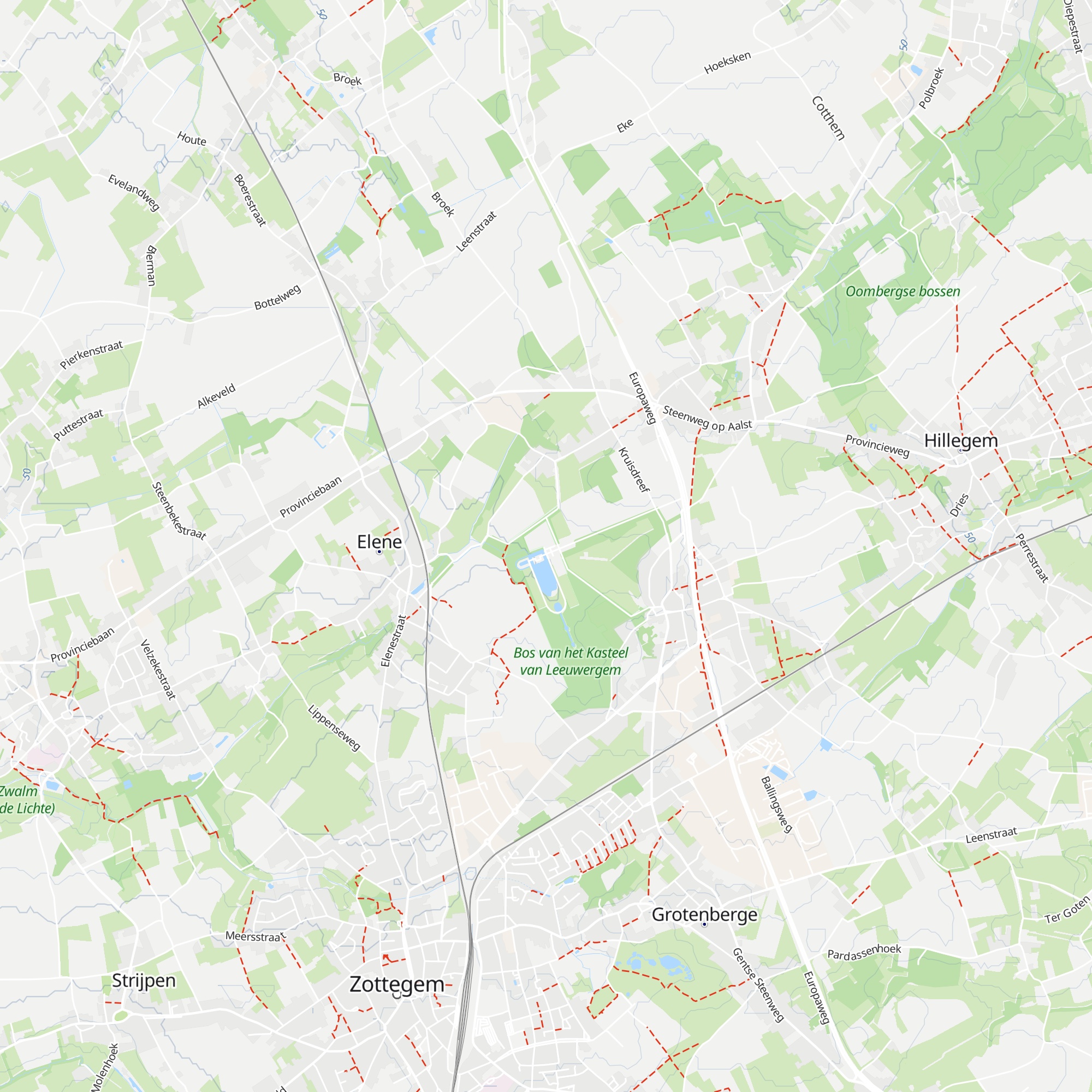 Gîte Domein van Leeuwergem map