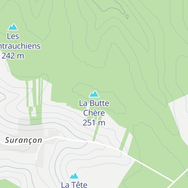 Map of La Butte Chère