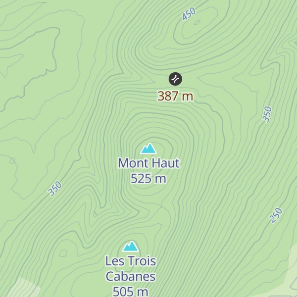 Map of Mont Haut